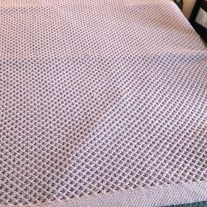 Rose Pink knit throw 50 x 60